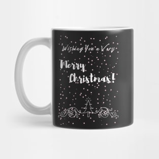 Christmas Greetings 2- Xmas Snow Decor Pattern Mug